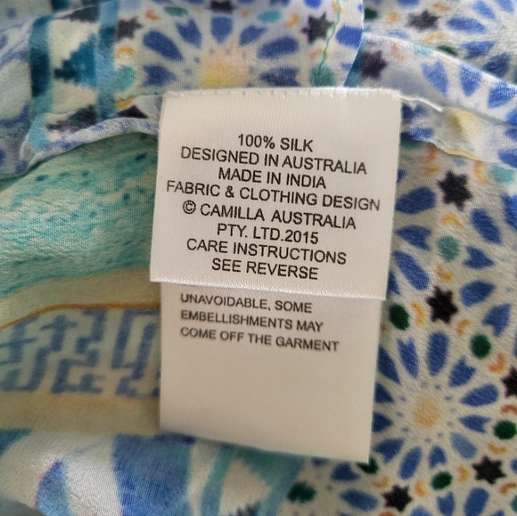 Camilla Drop Shoulder Silk Playsuit Jumpsuit Romper - Picture 8 of 8